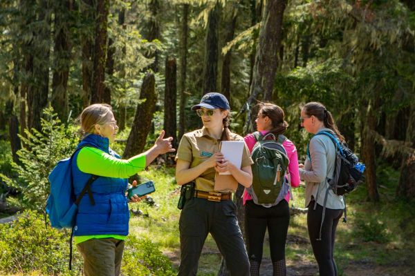 interpretive ranger hike at Lost Creek
