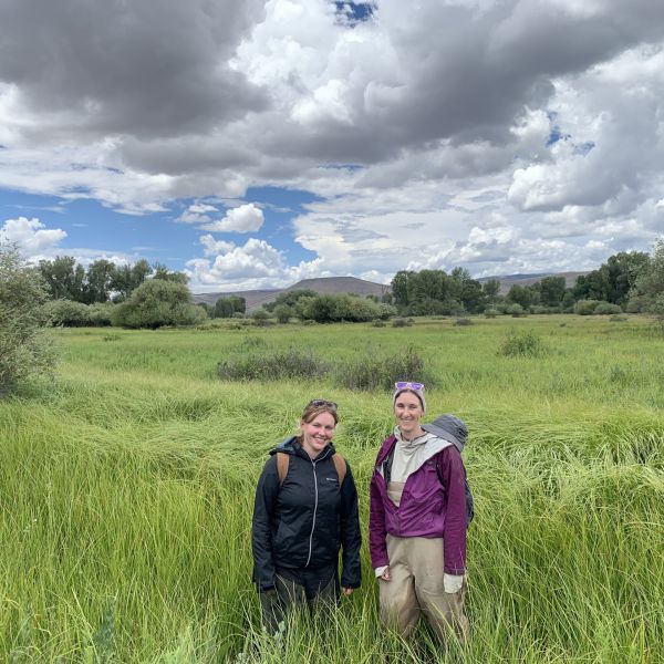 Friends Research Fund grant recipient Andrea Osbon working with a wildlife crossing camera